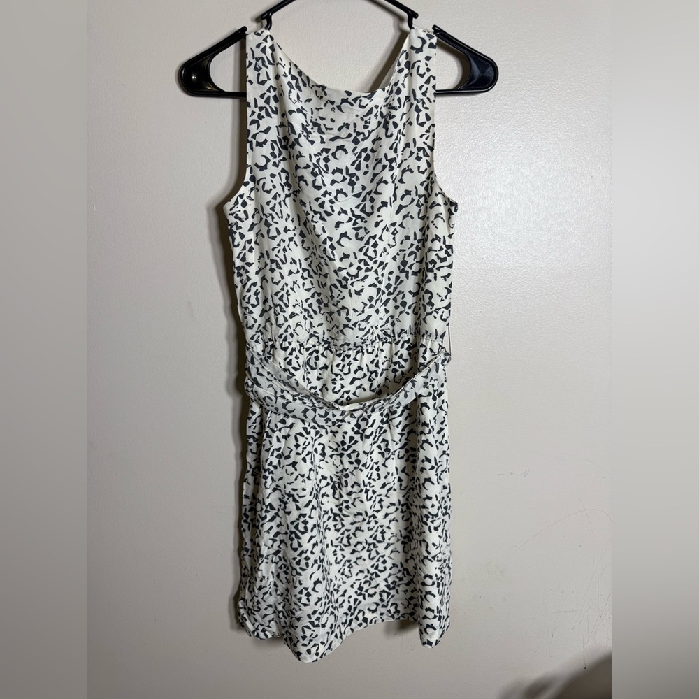 Theory Gray Silk Jaysa Drape Neck Midi Dress Size 2 - Picture 2 of 4